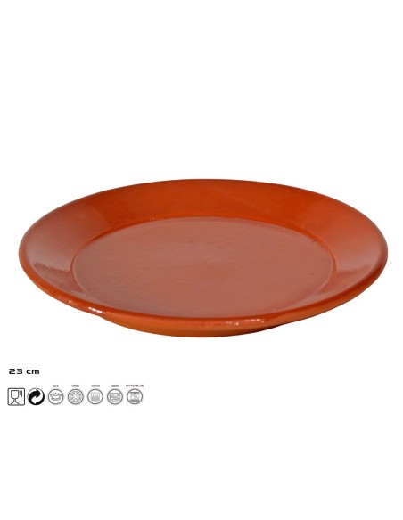 PLATO BARRO LLANO 23CM 2006