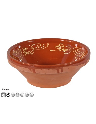 ENSALADERA DEC.24 CM 9124 BARRO