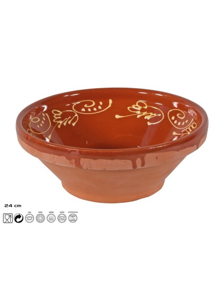 ENSALADERA DEC.24 CM 9124 BARRO