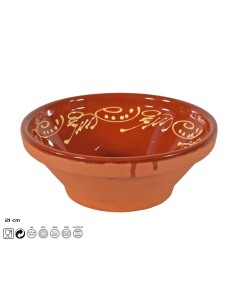 ENSALADERA DEC. 21 CM 9121 BARRO