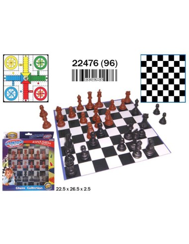 CAJA SOLAPA  PARCHIS Y AJEDREZ (24)(96)