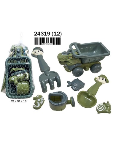 RED CAMION PLAYA DINOSAURIO 6 PCS. C/ ACCESORIOS (12)(12)