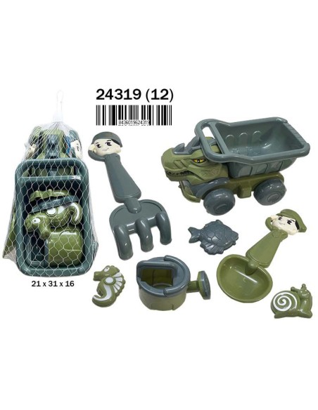 RED CAMION PLAYA DINOSAURIO 6 PCS. C/ ACCESORIOS (12)(12)