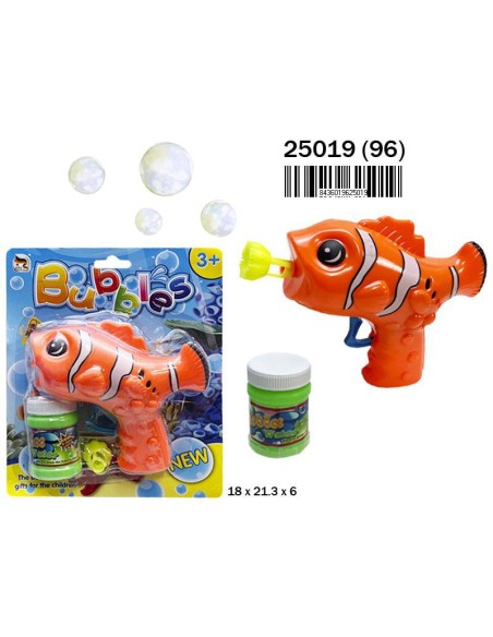 BLISTER PISTOLA POMPAS PEZ PAYASO (24)(96)