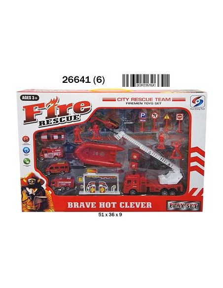 CAJA ACCION BOMBEROS VEHICULOS Y ACCERIOS GIGANTE (6)(6)