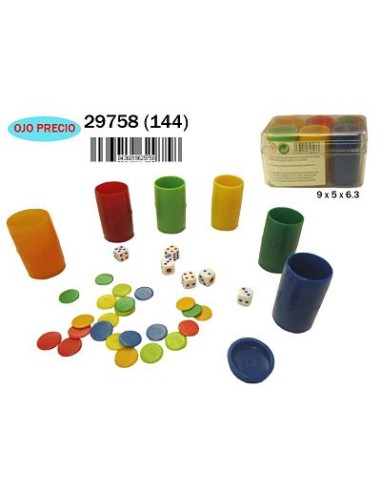 CAJA ACC. PARCHIS 6 JUGADORES (12)(144)