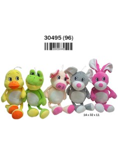 PELUCHES ANIMALES LARGOS 5 SURTIDOS (12)(96)