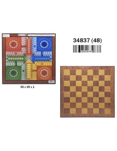 TABLERO PARCHIS Y AJEDREZ (12)(48)