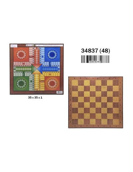 TABLERO PARCHIS Y AJEDREZ (12)(48)