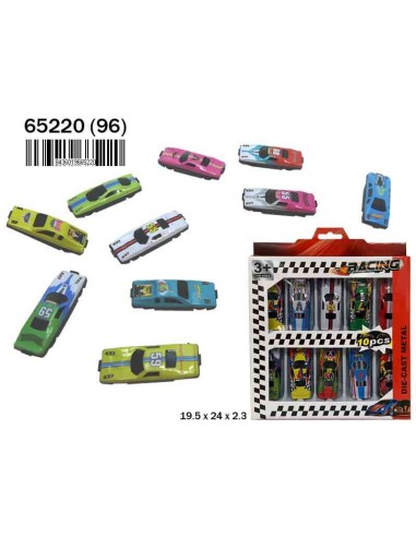 CAJA 10 COCHES METAL (24)(96)