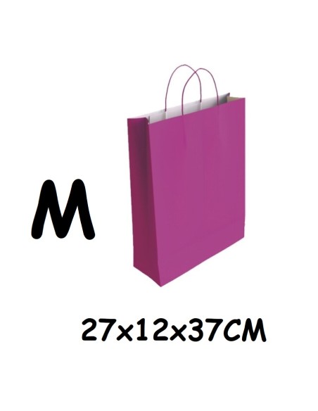 BOLSA FUCSIA M 27x12x37CM