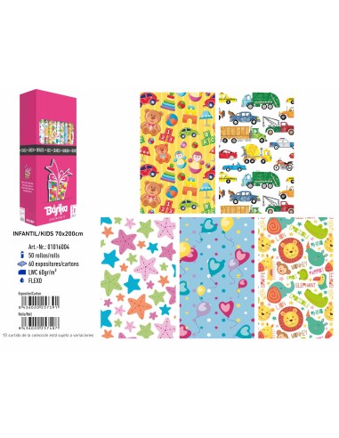 ROLLO INFANTIL 1H 70x200. EXP. 50 RL.