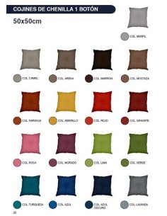 COJIN CHENILLA 50X50