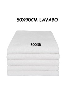 TOALLA BLANCO 50X90CM LAVABO 300GRS