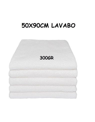 TOALLA BLANCO 50X90CM LAVABO 300GRS