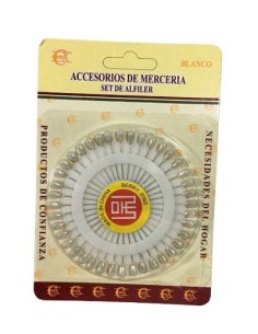 ALFILERES DE COSTURA BLANCO (24U)