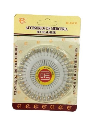ALFILERES DE COSTURA BLANCO (24U)