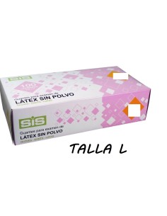 GUANTE LATEX S/POLVO TALLA L