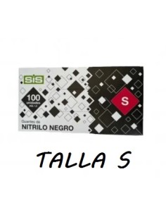 GUANTE NITRILO NEGRO TALLA S ECO