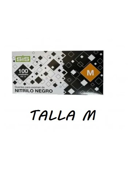 GUANTE NITRILO NEGRO TALLA M ECO