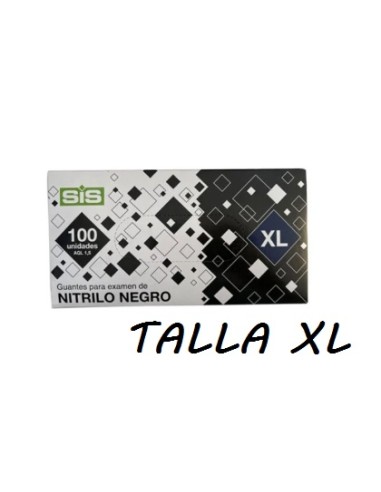 GUANTE NITRILO NEGRO TALLA XL ECO