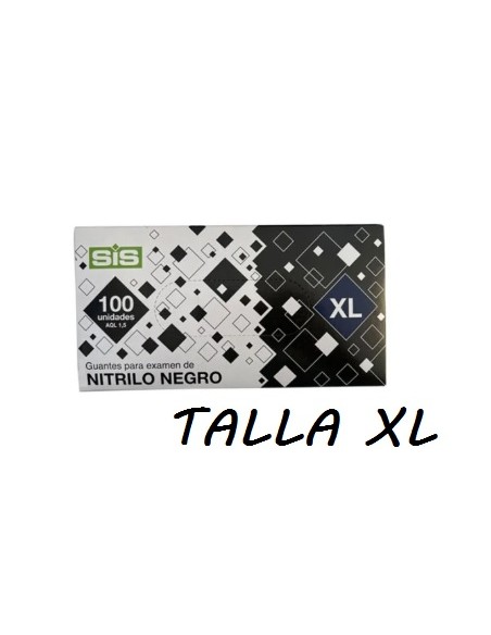 GUANTE NITRILO NEGRO TALLA XL ECO