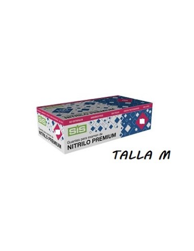 GUANTE NITRILO 100UND TALLA M AZUL  PREMIUM