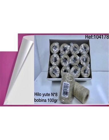CUERDA YUTE Nº8 100GRS PULIDO BOBINA