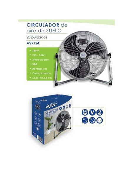 CIRCULADOR DE SUELO AVANT 20" 140W