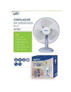 VENTILADOR SOBREMESA AVANT 40W 40CM 16"
