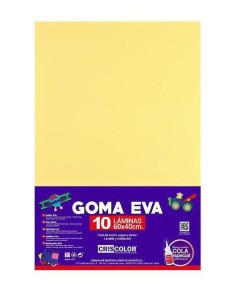 GOMA EVA AMARILLO CLARO 40X60 10UDS