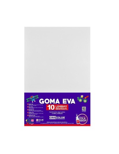 GOMA EVA BLANCO 40X60 10UDS