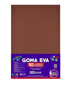 GOMA EVA MARRON 40X60 10UDS