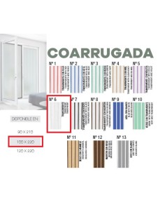 CORTINA Nº 6 1M TRANSPARENTE