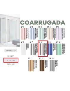 CORTINA Nº8 1M TRANPS Y MARRON