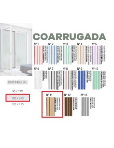 CORTINA Nº11 1M BEIG Y MARRON