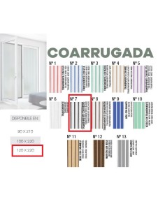 CORTINA Nº7 1.20M TRANSPARENTE/NEGRA