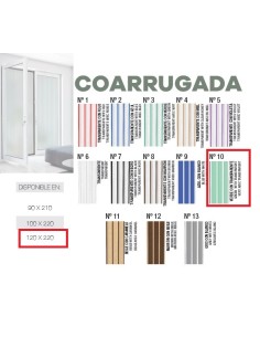 CORTINA Nº10 1.2M VERDE/BLANCO