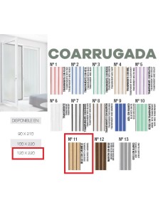 CORTINA Nº11 1.20M BEIG Y MARRON