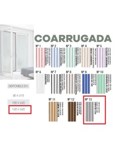 CORTINA Nº13 1.20M GRIS Y BLANCA