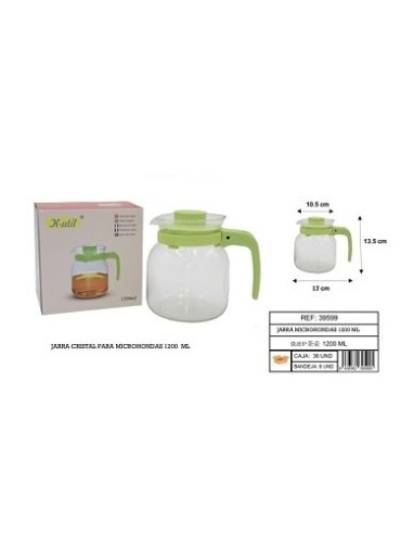 JARRA 1.2L CRISTAL MICROHONDAS