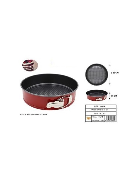 MOLDE 26CM REDONDO PARA HORNO