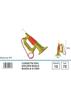 CORNETIN DORADO 22X7CM