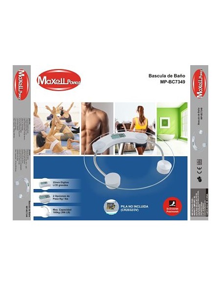 BASCULA DE BAÑO MPBC7349