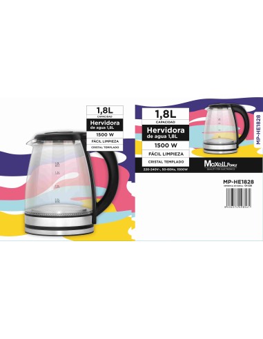 HERVIDORA AGUA 1.8L JARRA CRISTAL MPHE1828