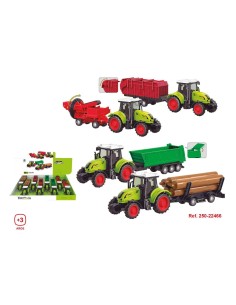 TRACTORES GRANJA, ESCALA 1:55 MOD. SDOS. 24X6'5X6CM (EXP. 8