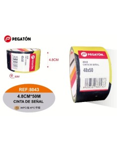 PRECINTO 4.8CMX15M SEÑAL AMARILLO/NEGRO