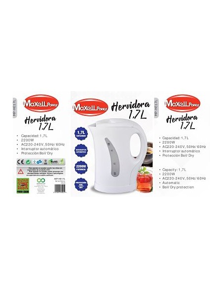 HERVIDORA 1.7L AGUA MPHE17L-0335