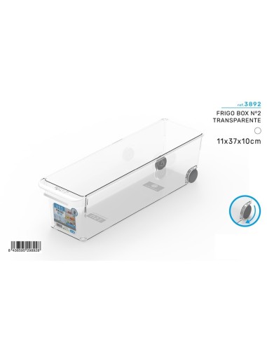 FRIGO 11x37x10CM BOX Nº2 TRASPARENTE