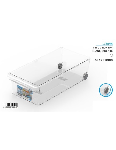 FRIGO 18x37x10CM BOX Nº4 TRASPARENTE